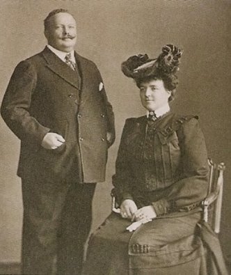 Fotografia do Rei D. Carlos e da rainha D. Amélia