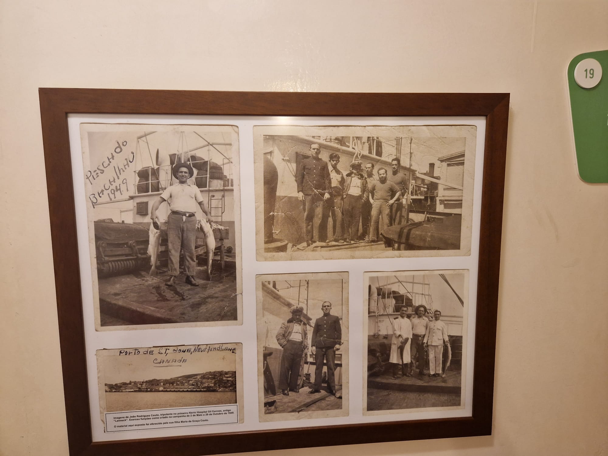 Fotos antigas no navio Gil Eannes