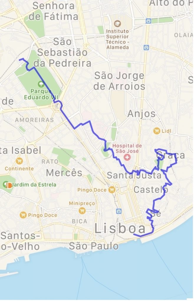 Trilho Pedestre Lisboa Urbana