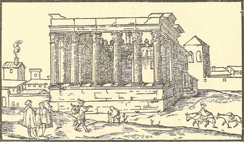 Templo Romano de Evora no Seculo XIV - Feira da Ladra 1 1929.jpg